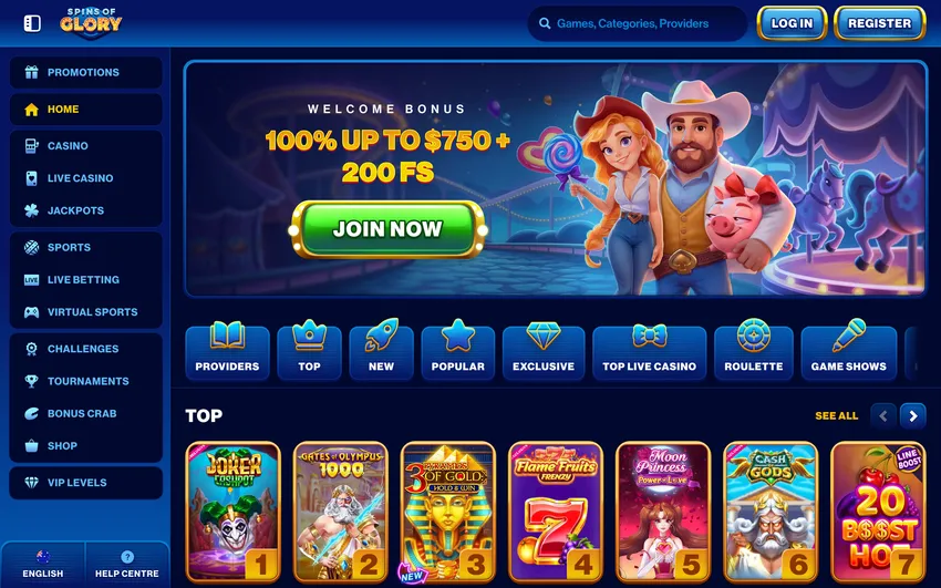 Spins of Glory Casino Review